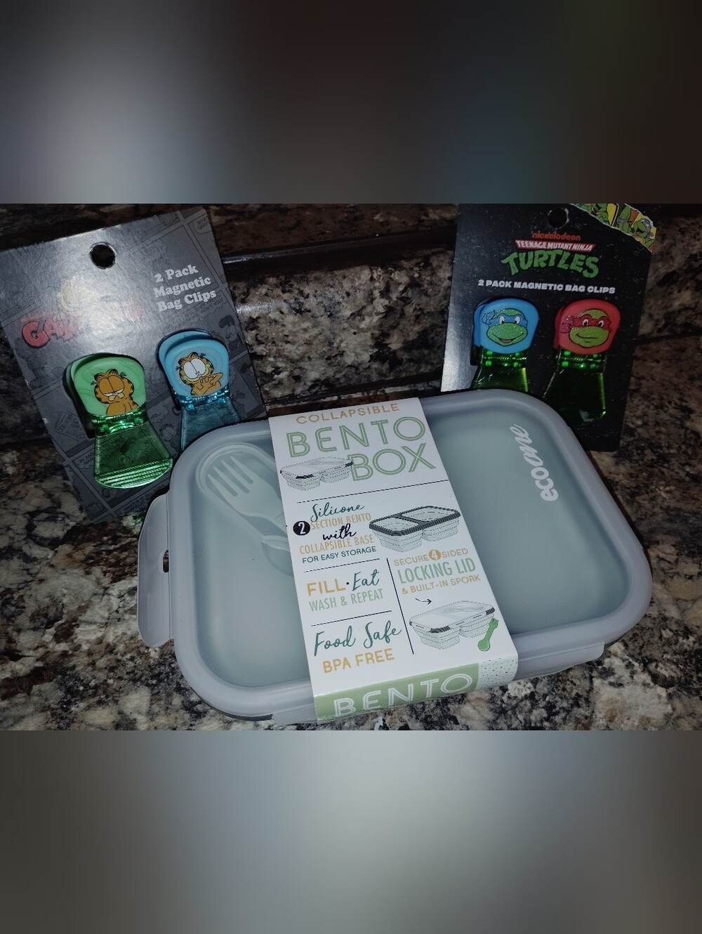 Bento lunch box silicone with collapsible base easy storage fill to eat wash